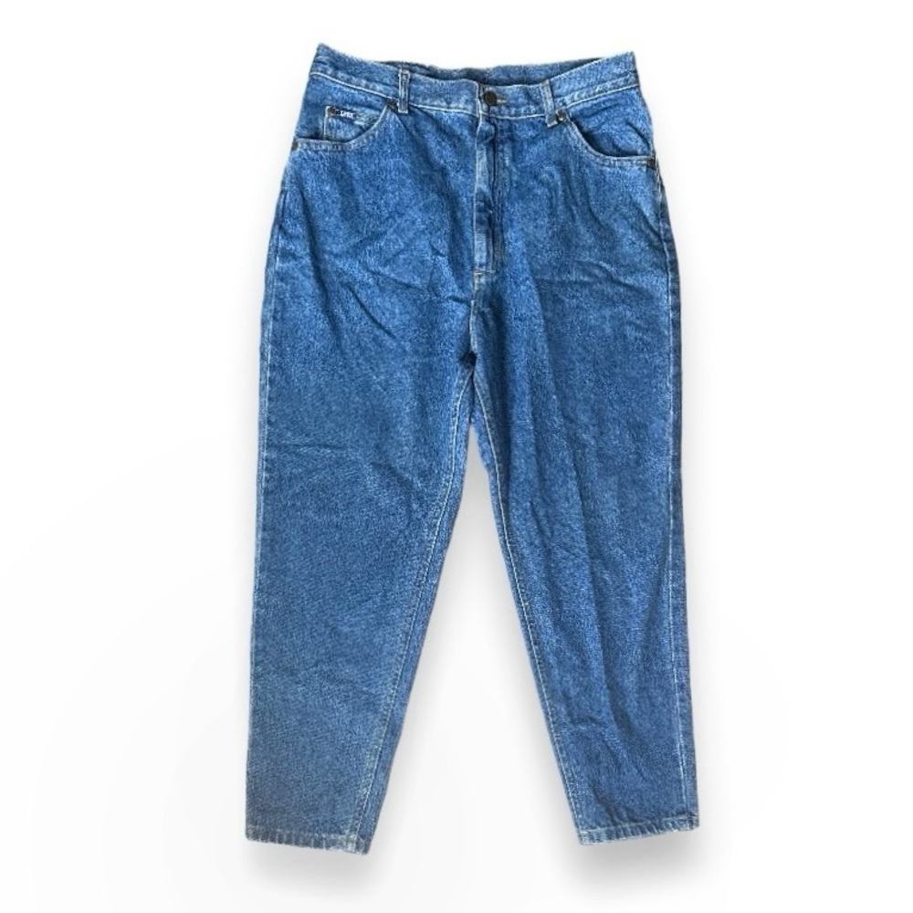 NWT‎ Vintage 90s Lee Medium Wash High Rise Tapered Leg Jeans Women’s Size 16 P